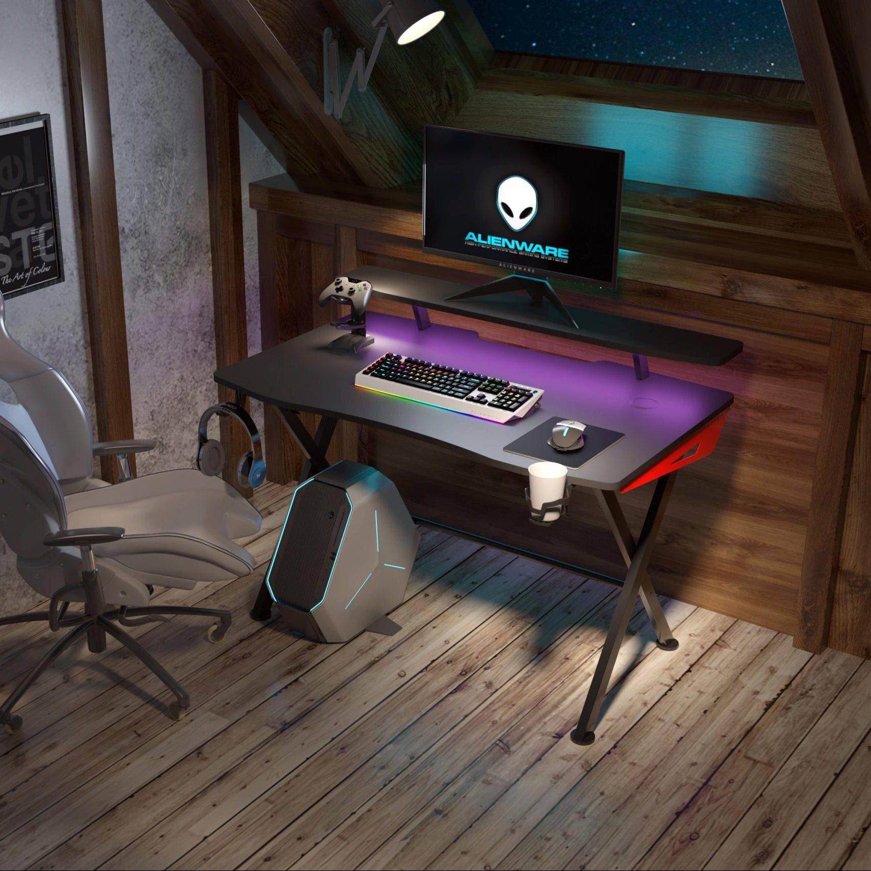 LOCTEK GD101 Stable XFrame XLeg Ergonomic Gaming Table Gaming